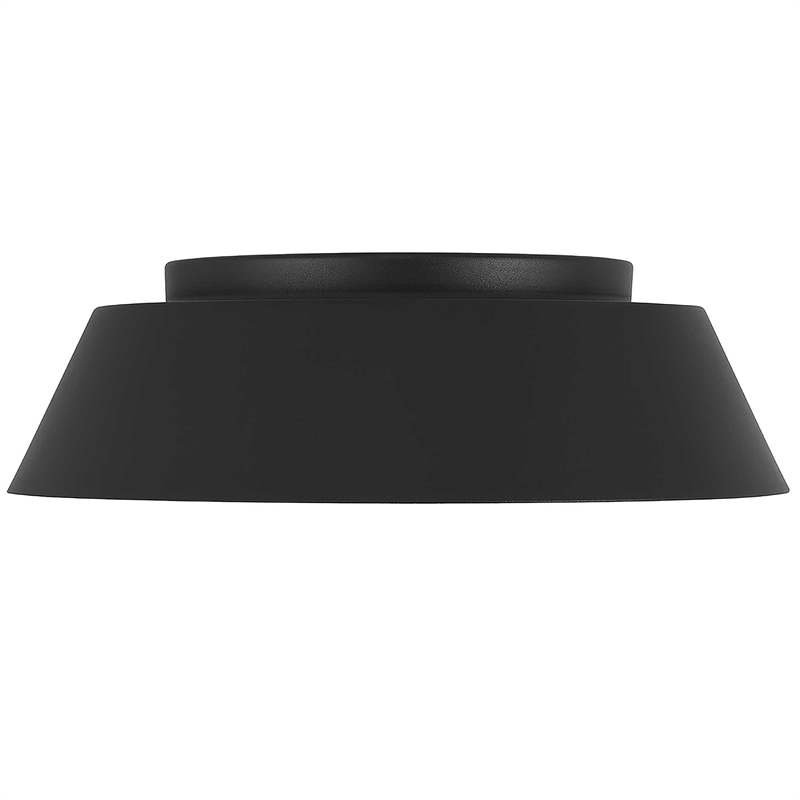 Bowery Hill Modern Aluminum Black 11-inch LED Outdoor Flush Mount