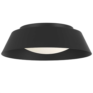 Bowery Hill Modern Aluminum Black 11-inch LED Outdoor Flush Mount