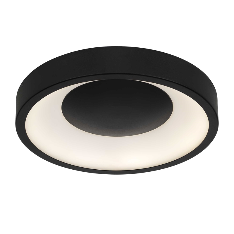 Bowery Hill Modern Aluminum Black 14-inch LED Outdoor Flush Mount