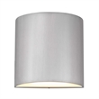 Bowery Hill Modern Aluminum LED Outdoor Wall Light in Silver