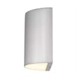 Bowery Hill Modern Aluminum LED Outdoor Wall Light in Silver