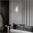 Bowery Hill Modern Aluminum LED Outdoor Wall Light in Silver