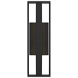 Bowery Hill Modern Aluminum In & Out LED Outdoor Wall Light in Black