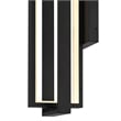 Bowery Hill Modern Aluminum In & Out LED Outdoor Wall Light in Black