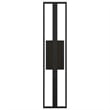 Bowery Hill Modern Aluminum In & Out LED Outdoor Wall Light in Black
