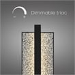 Bowery Hill Modern 32-inch Aluminum LED Outdoor Wall Light Black