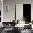 Bowery Hill Modern 32-inch Aluminum LED Outdoor Wall Light Black