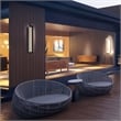 Bowery Hill Modern 32-inch Aluminum LED Outdoor Wall Light Black