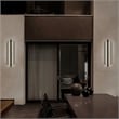 Bowery Hill Modern 32-inch Aluminum LED Outdoor Wall Light Black