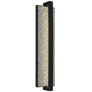 Bowery Hill Modern 32-inch Aluminum LED Outdoor Wall Light Black