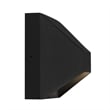Bowery Hill Modern 5-inch Aluminum LED Outdoor Wall Light Black