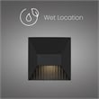 Bowery Hill Modern 5-inch Aluminum LED Outdoor Wall Light Black