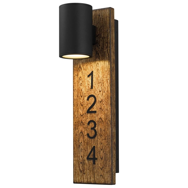 Bowery Hill Modern 19-inch Aluminum LED Outdoor Wall Light Black