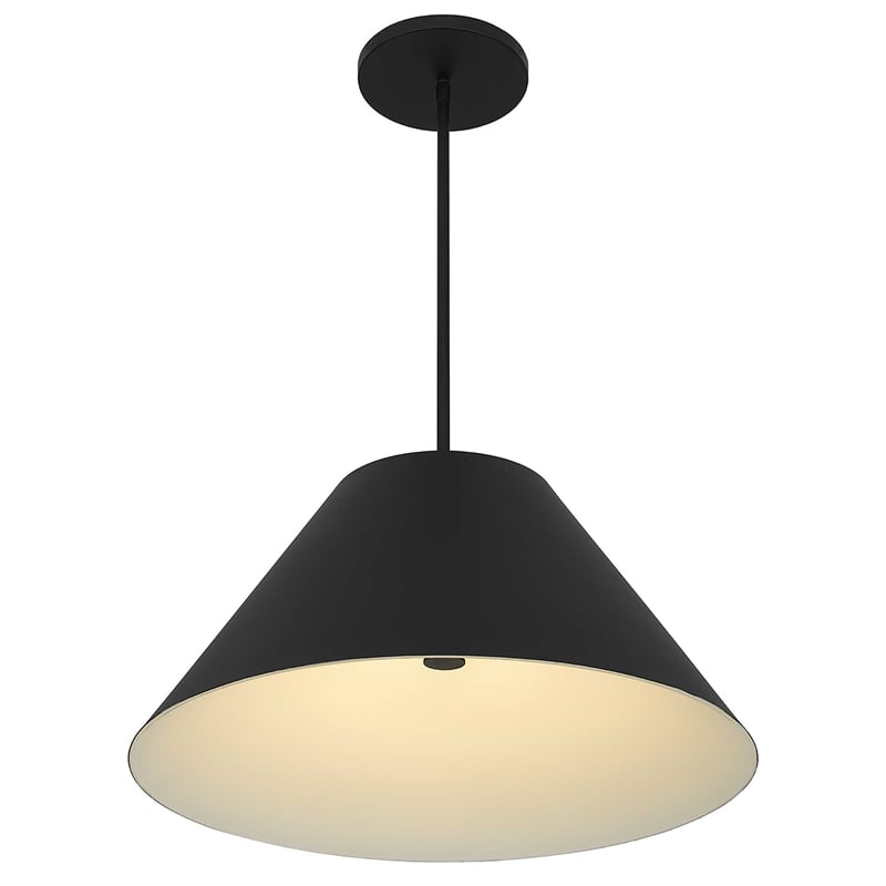 Bowery Hill Modern Aluminum 22-inch LED Outdoor Pendant in Black