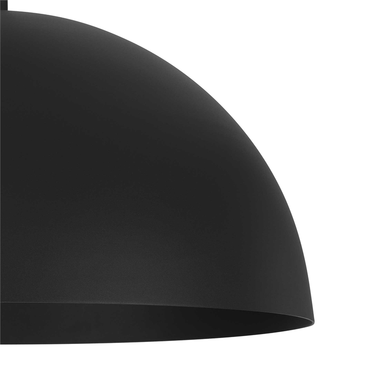 Bowery Hill Modern Aluminum Half 24-inch LED Outdoor Pendant in Black
