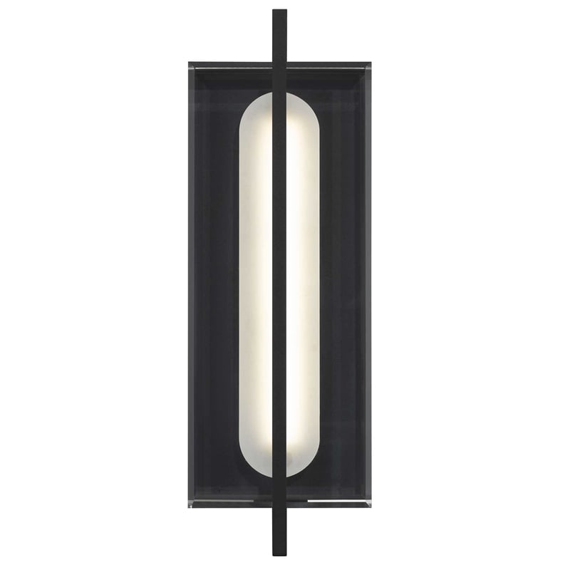 Bowery Hill Modern 14.5-inch Aluminum LED Outdoor Wall Light Black