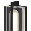 Bowery Hill Modern 14.5-inch Aluminum LED Outdoor Wall Light Black