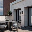 Bowery Hill Modern 12-inch Aluminum LED Outdoor Wall Light Black