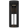 Bowery Hill Modern 16-inch Aluminum LED Outdoor Wall Light Black