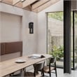 Bowery Hill Modern 16-inch Aluminum LED Outdoor Wall Light Black