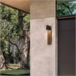 Bowery Hill Modern 26-inch Aluminum LED Outdoor Wall Light Black