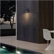 Bowery Hill Modern 6-inch Aluminum LED Outdoor Wall Light Black
