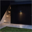 Bowery Hill Modern 6-inch Aluminum LED Outdoor Wall Light Black