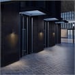 Bowery Hill Modern 6-inch Aluminum LED Outdoor Wall Light Black