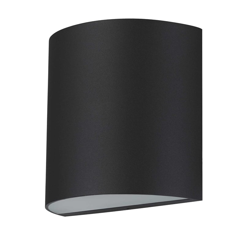 Bowery Hill Modern 3 CCT Aluminum LED Outdoor Wall Light Black