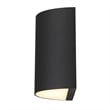 Bowery Hill Modern 3 CCT Aluminum LED Outdoor Wall Light Black