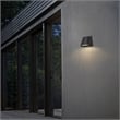 Bowery Hill Modern 5.5-inch Aluminum LED Outdoor Wall Light Black