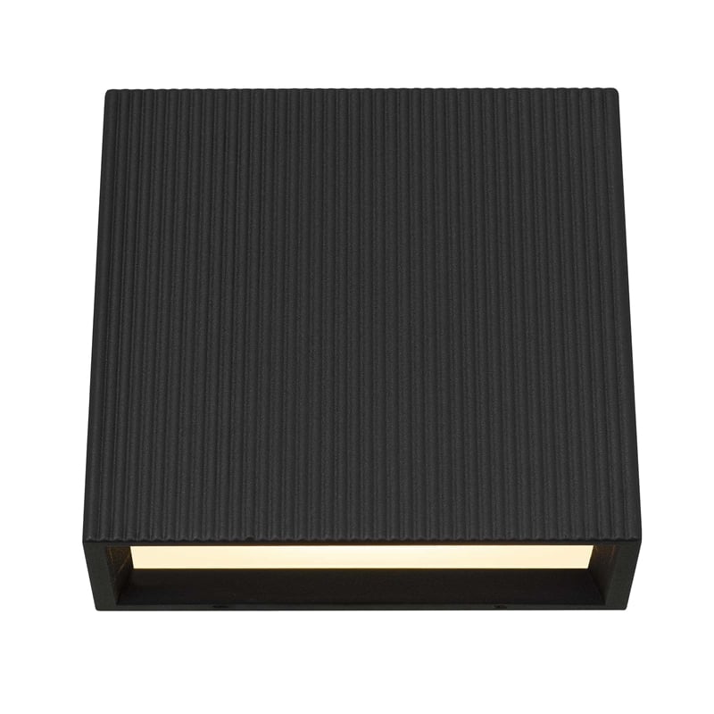 Bowery Hill Modern 5-inch Aluminum LED Outdoor Wall Light Black