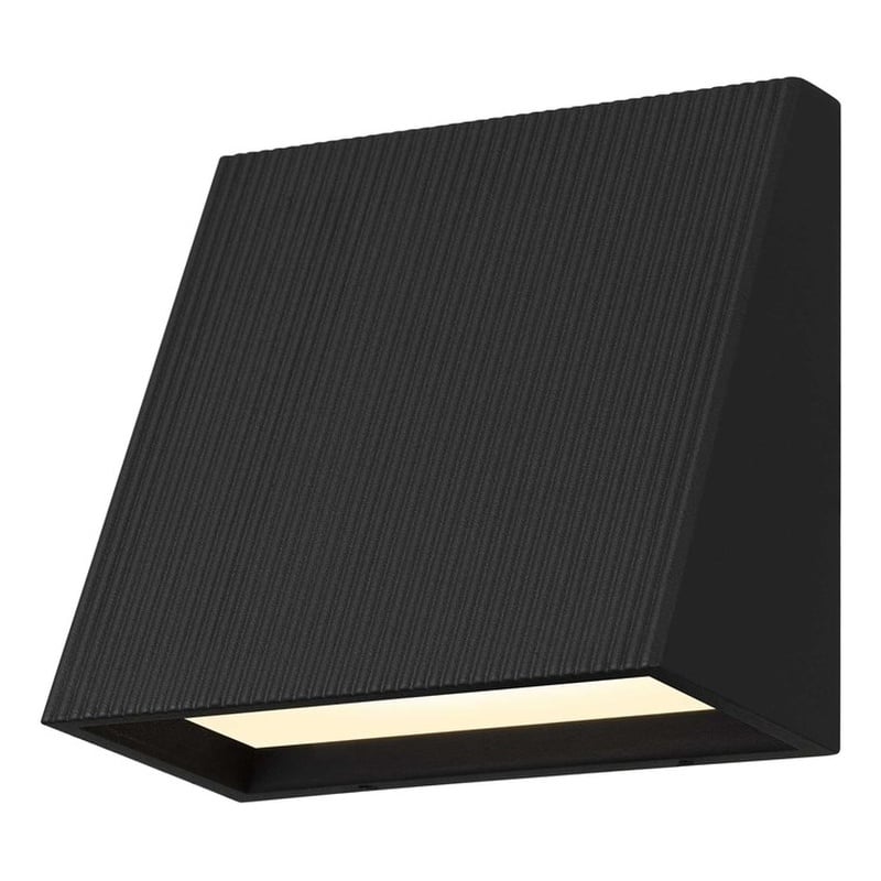 Bowery Hill Modern 5-inch Aluminum LED Outdoor Wall Light Black