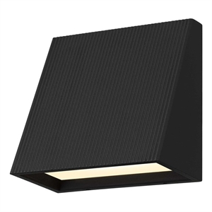 Bowery Hill Modern 5-inch Aluminum LED Outdoor Wall Light Black