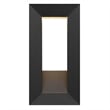 Bowery Hill Modern 16-inch Aluminum LED Outdoor Wall Light Black