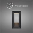 Bowery Hill Modern 16-inch Aluminum LED Outdoor Wall Light Black