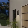 Bowery Hill Modern 22-inch Aluminum LED Outdoor Wall Light Black