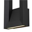 Bowery Hill Modern 22-inch Aluminum LED Outdoor Wall Light Black