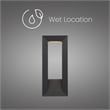 Bowery Hill Modern 22-inch Aluminum LED Outdoor Wall Light Black