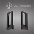 Bowery Hill Modern 22-inch Aluminum LED Outdoor Wall Light Black