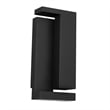 Bowery Hill Modern 18-inch Stainless Steel LED Outdoor Wall Light Black