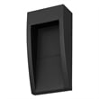 Bowery Hill Modern 10-inch Stainless Steel LED Outdoor Wall Light Black