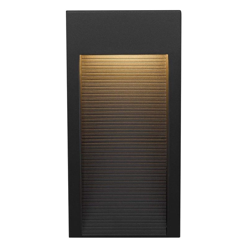 Bowery Hill Modern 10-inch Stainless Steel LED Outdoor Wall Light Black