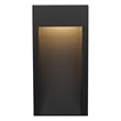 Bowery Hill Modern 10-inch Stainless Steel LED Outdoor Wall Light Black