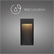 Bowery Hill Modern 10-inch Stainless Steel LED Outdoor Wall Light Black