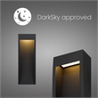 Bowery Hill Modern 16-inch Stainless Steel LED Outdoor Wall Light Black