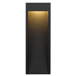 Bowery Hill Modern 16-inch Stainless Steel LED Outdoor Wall Light Black