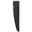 Bowery Hill Modern 16-inch Stainless Steel LED Outdoor Wall Light Black