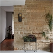 Bowery Hill Modern 16-inch Stainless Steel LED Outdoor Wall Light Black