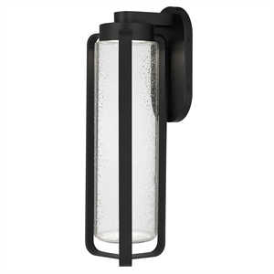 Bowery Hill Modern Aluminum Black 22-inch LED Outdoor Wall Light